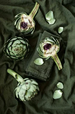 Lovely Napkins Linen 4-pack, Avocado