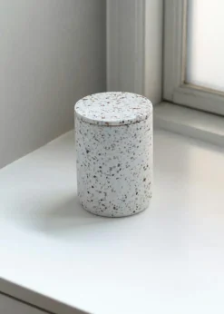 Lucca Jar With Lid 14 cm, Black