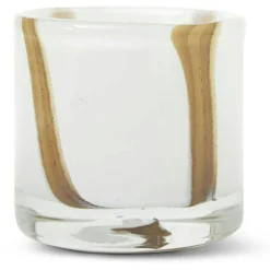 Luci Candle Holder 8 cm, White / Orange