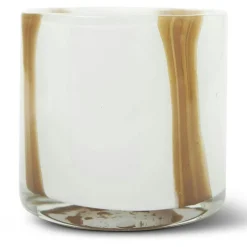 Luci Candle Holder 8 cm, White / Orange