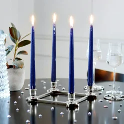 Lucia Candlestick for 4 Candles, Brass