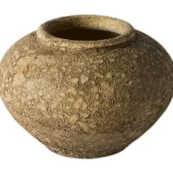 Luna Decorative Pot Beige, 38 cm