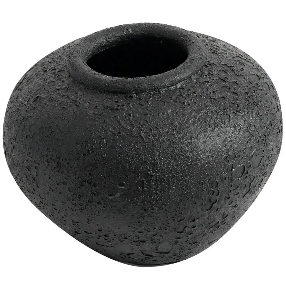 Luna Decorative Pot Black, 80 cm