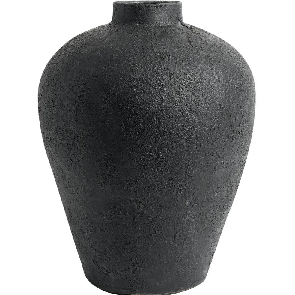 Luna Decorative Pot Black, 80 cm