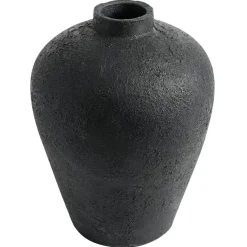Luna Decorative Pot Black, 80 cm