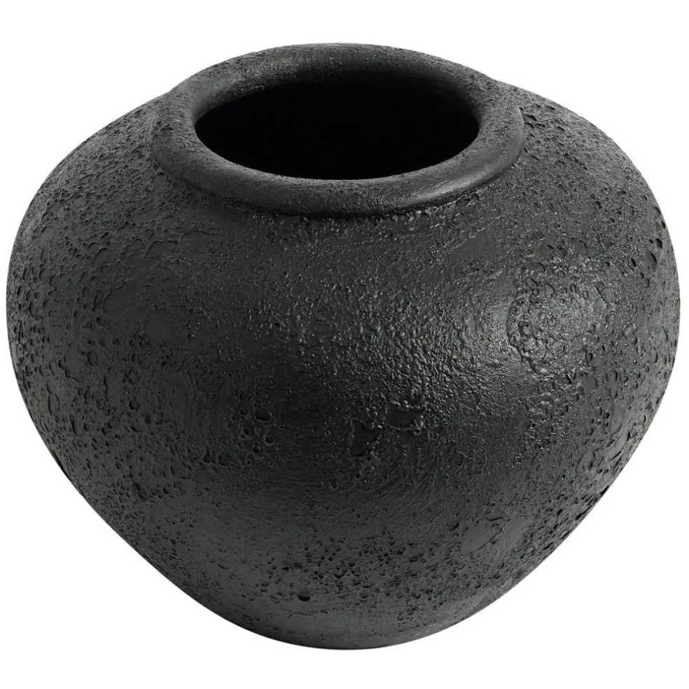 Luna Decorative Pot Black, 80 cm