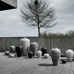 Luna Decorative Pot Light Grey, 38 cm