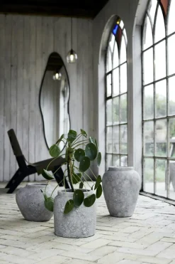 Luna Decorative Pot Light Grey, 38 cm