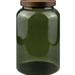Luna Glass Jar With Lid 20 cm, Dark Forest