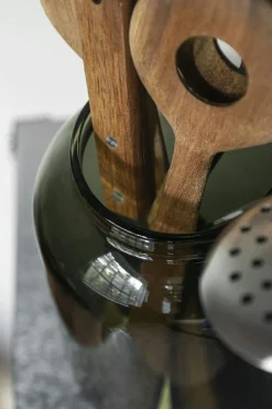 Luna Glass Jar With Lid 20 cm, Dark Forest