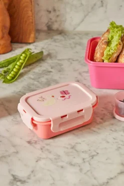 Lunch Box With Airtight Lid, Pink Wildlife