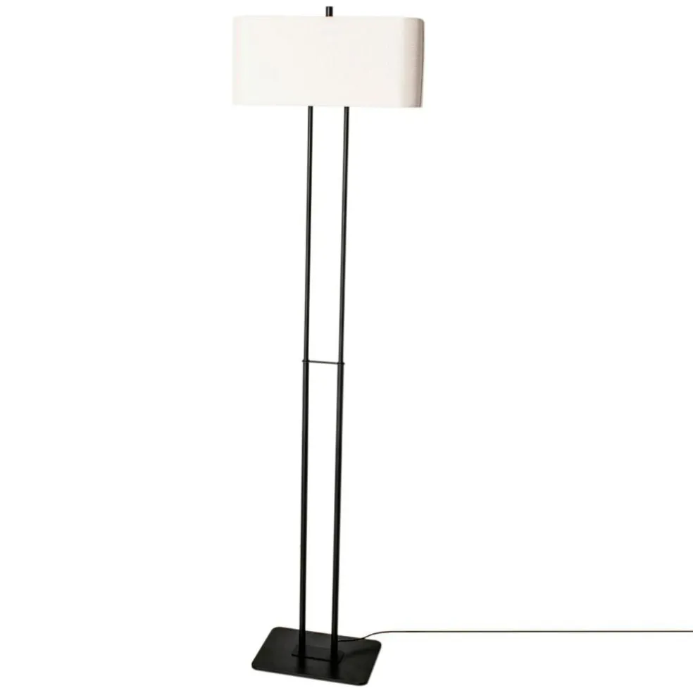 Luton Floor Lamp H150 cm, Black / White
