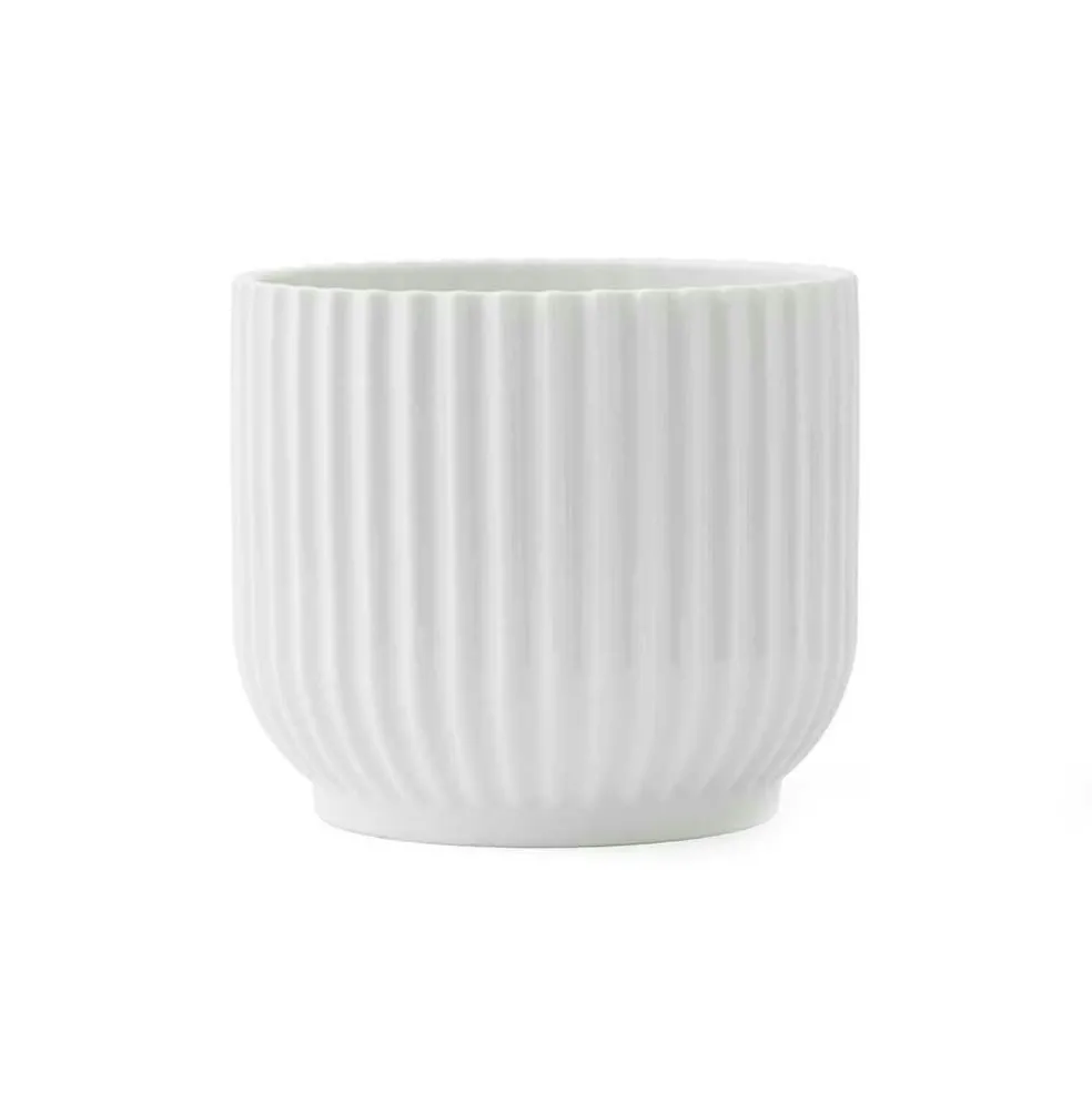 Lyngby Flower Pot Small, White