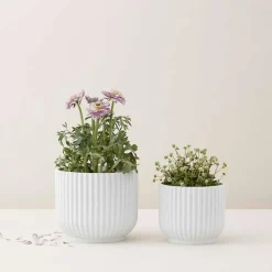 Lyngby Flower Pot Small, White
