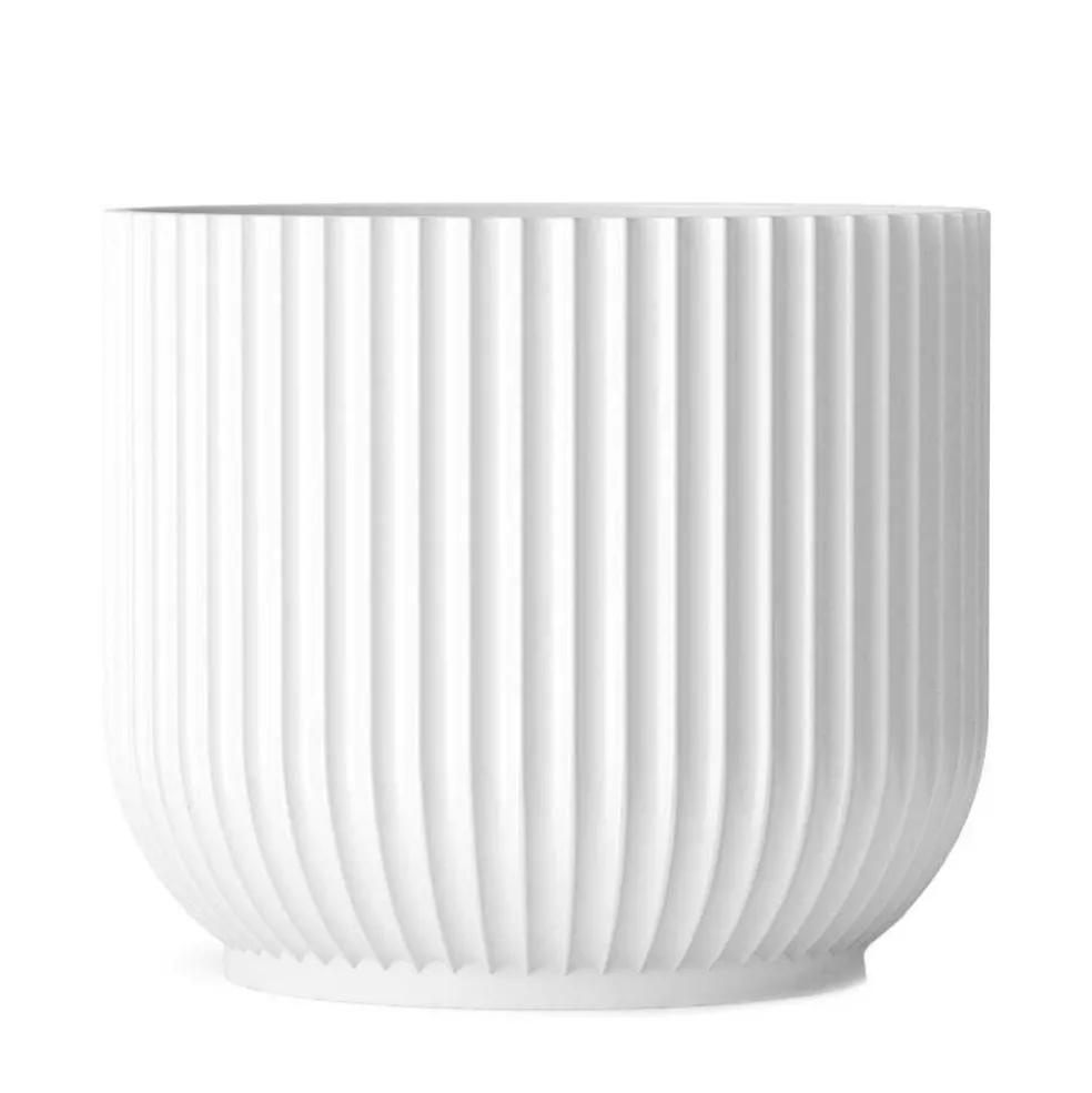 Lyngby Flower Pot Small, White