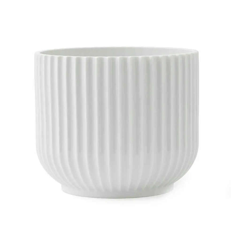 Lyngby Flower Pot Small, White
