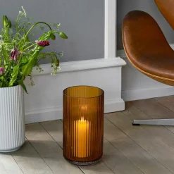 Lyngby Vase Amber, 38 cm