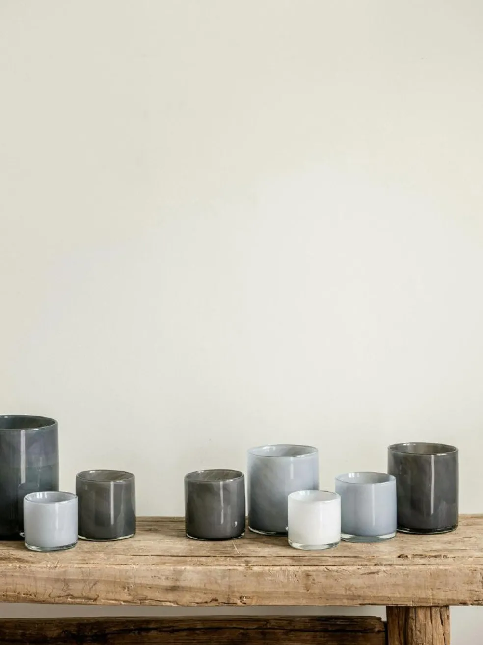 Lyric Candle Holder L, Dark Grey