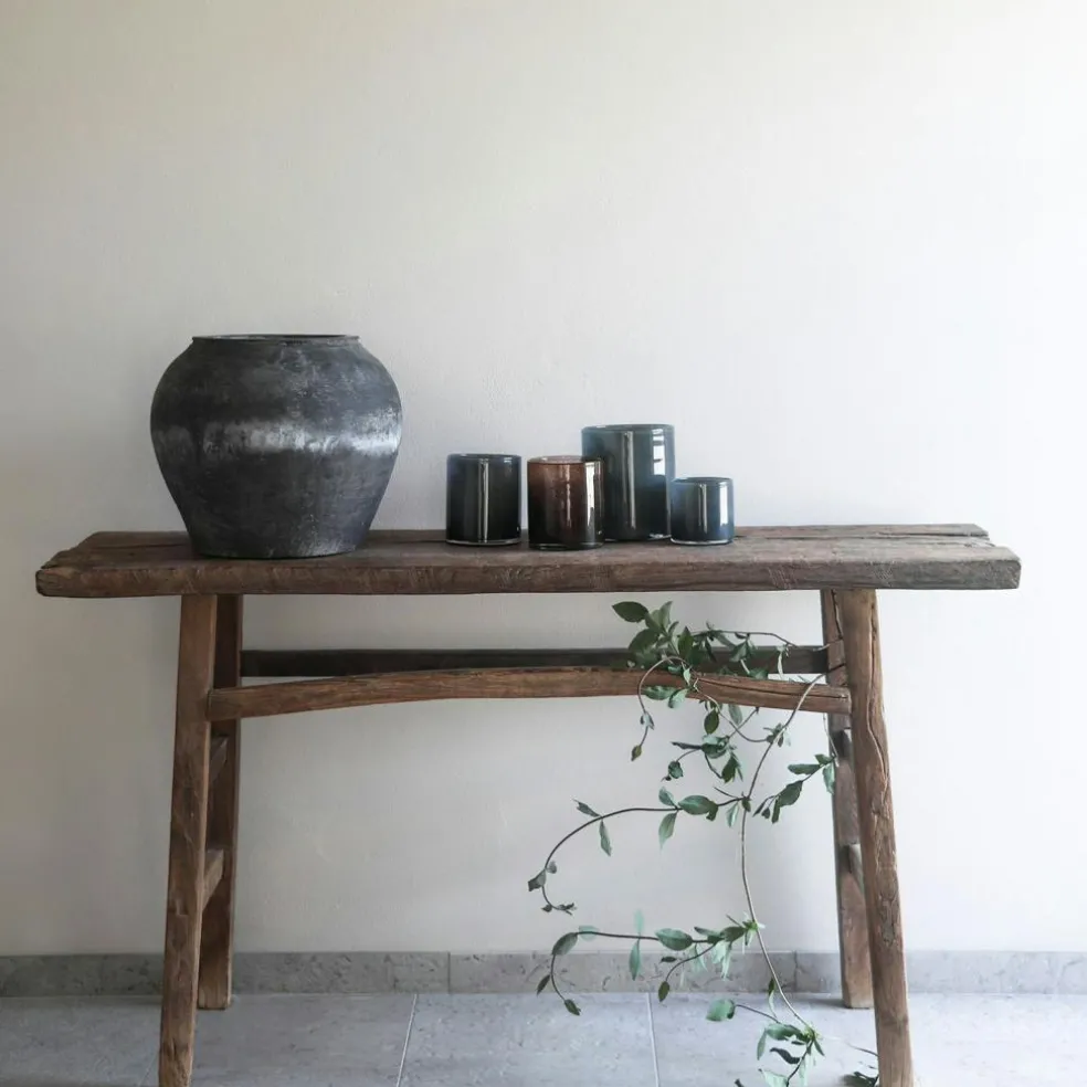 Lyric Candle Holder L, Dark Grey