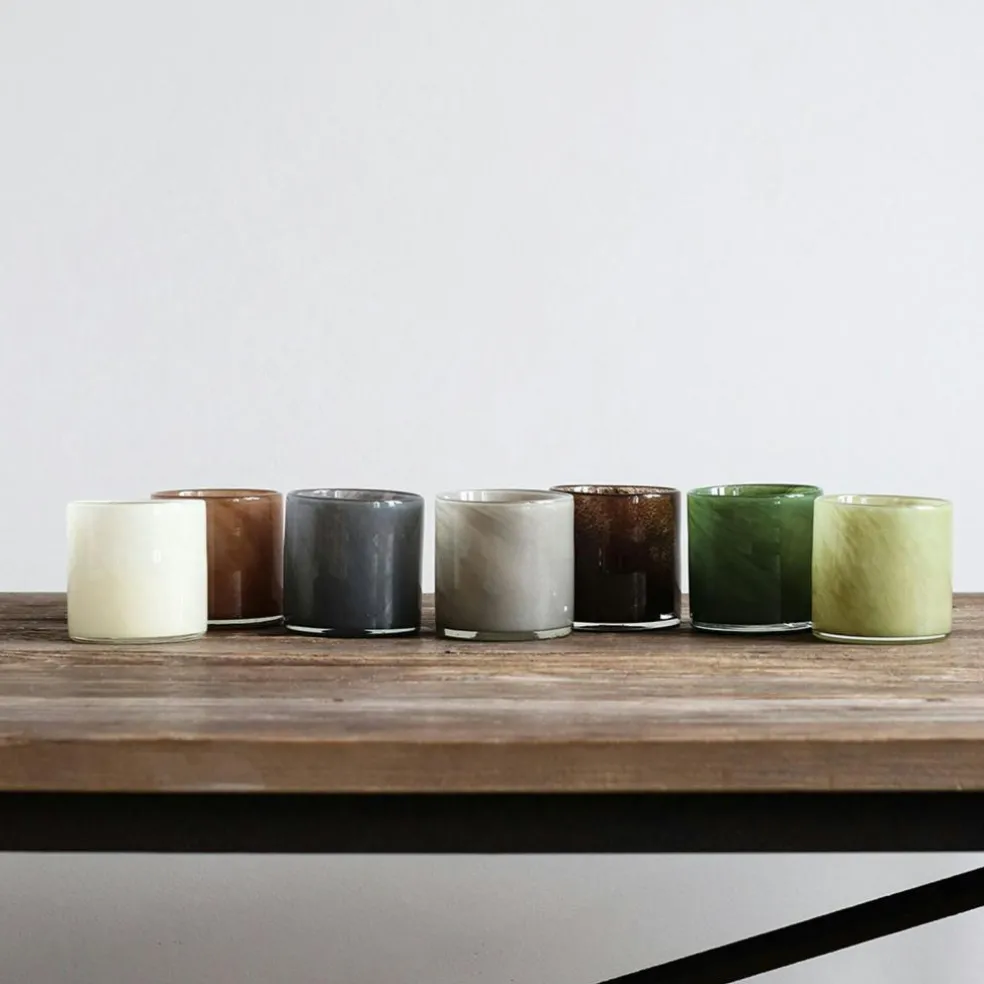 Lyric Candle Holder L, Dark Grey