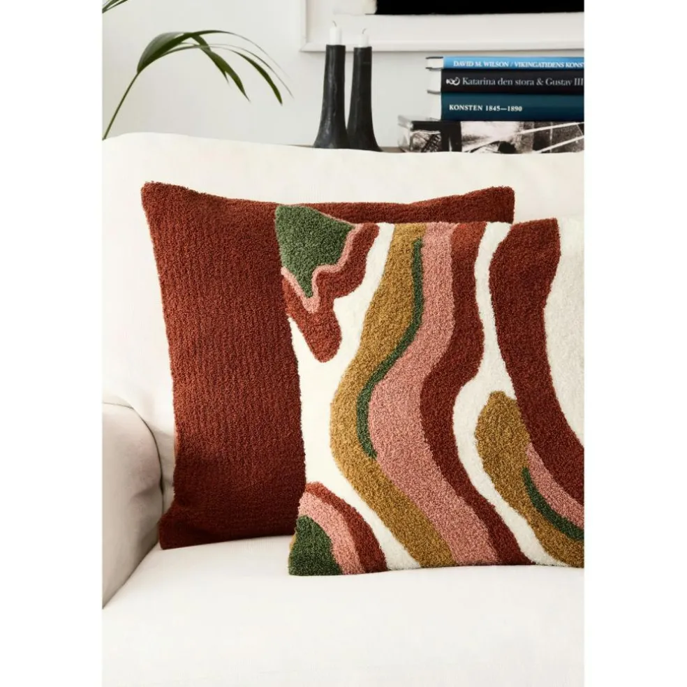 Mani Cushion Cover Bouclé 40x60 cm, Terracotta