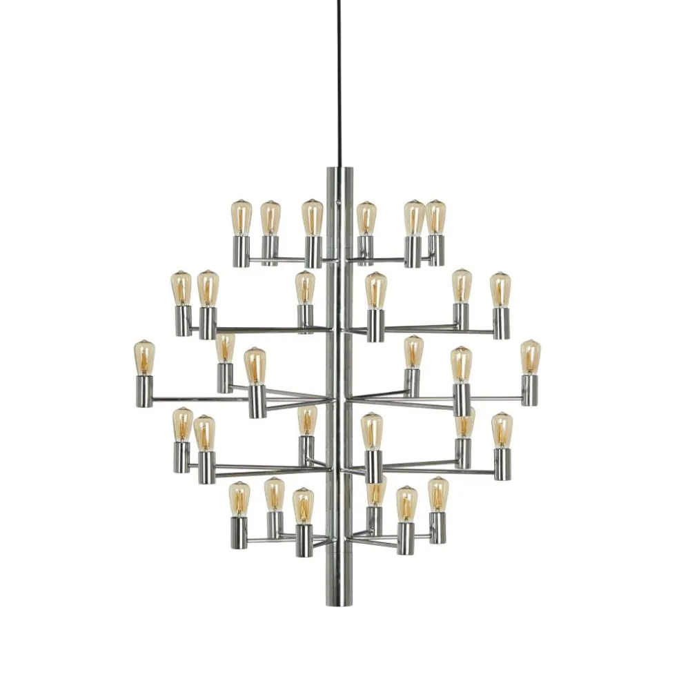 Manola 30 Chandelier Dimmable LED, Chrome