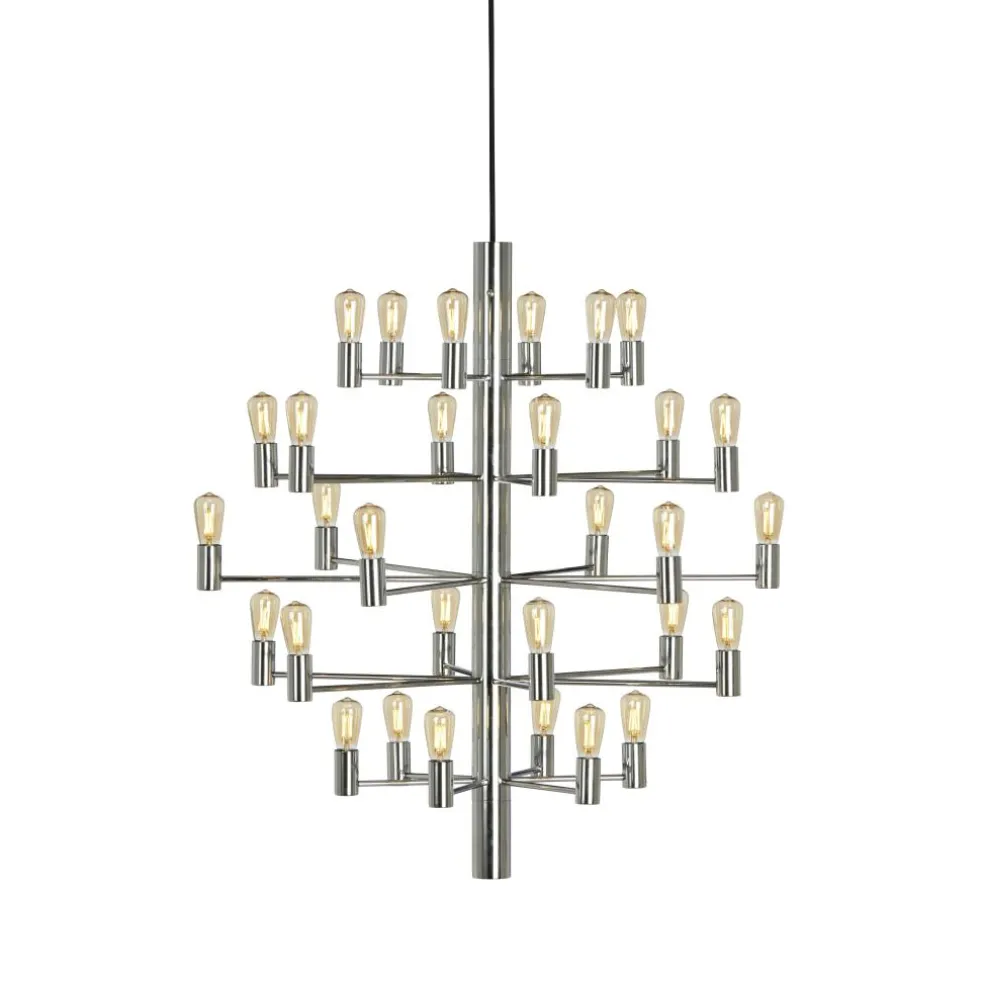 Manola 30 Chandelier Dimmable LED, Chrome