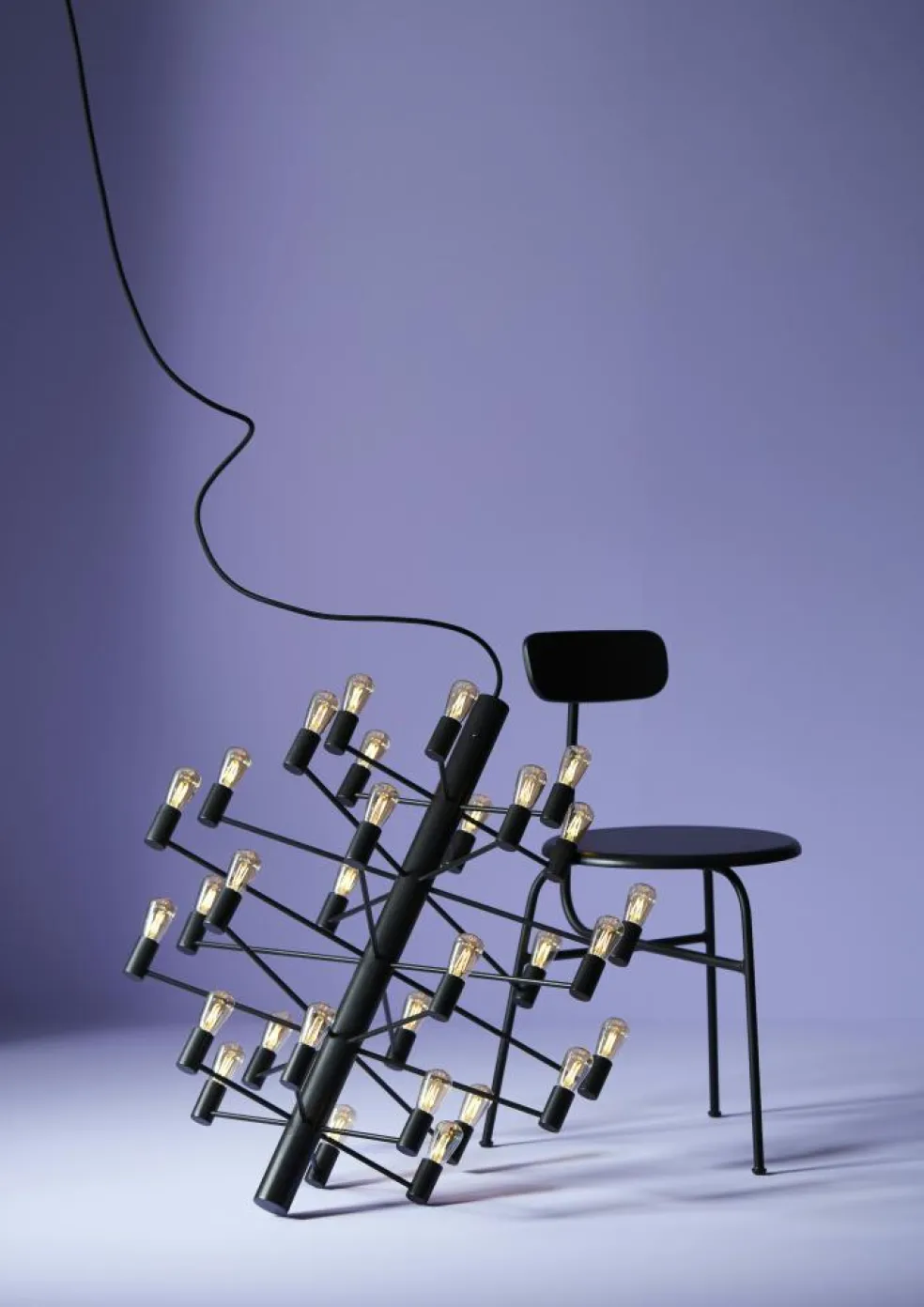 Manola 30 Chandelier Dimmable LED, Chrome