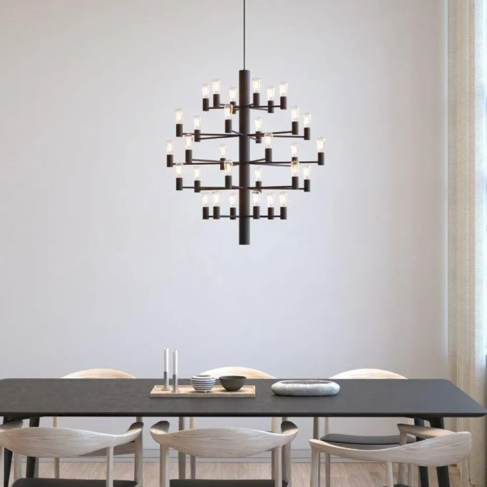 Manola 30 Chandelier Dimmable LED, Chrome