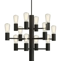 Manola Mini Chandelier, Black
