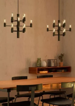 Manola Mini Chandelier, Black