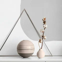 Manufacture Collier Vase Beige, 16x20 cm