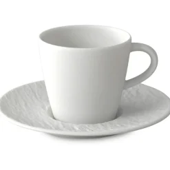 Manufacture Rock Coffee Cup With Saucer, Black