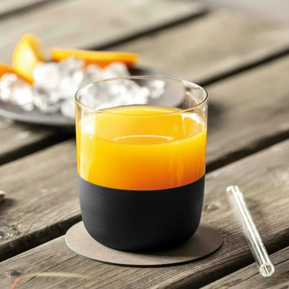 Manufacture Rock Tumbler 25 cl 4-pack, Black