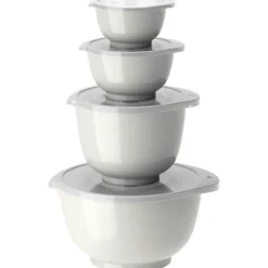 Margrethe Bowls 4 Pieces, Dusty Blue