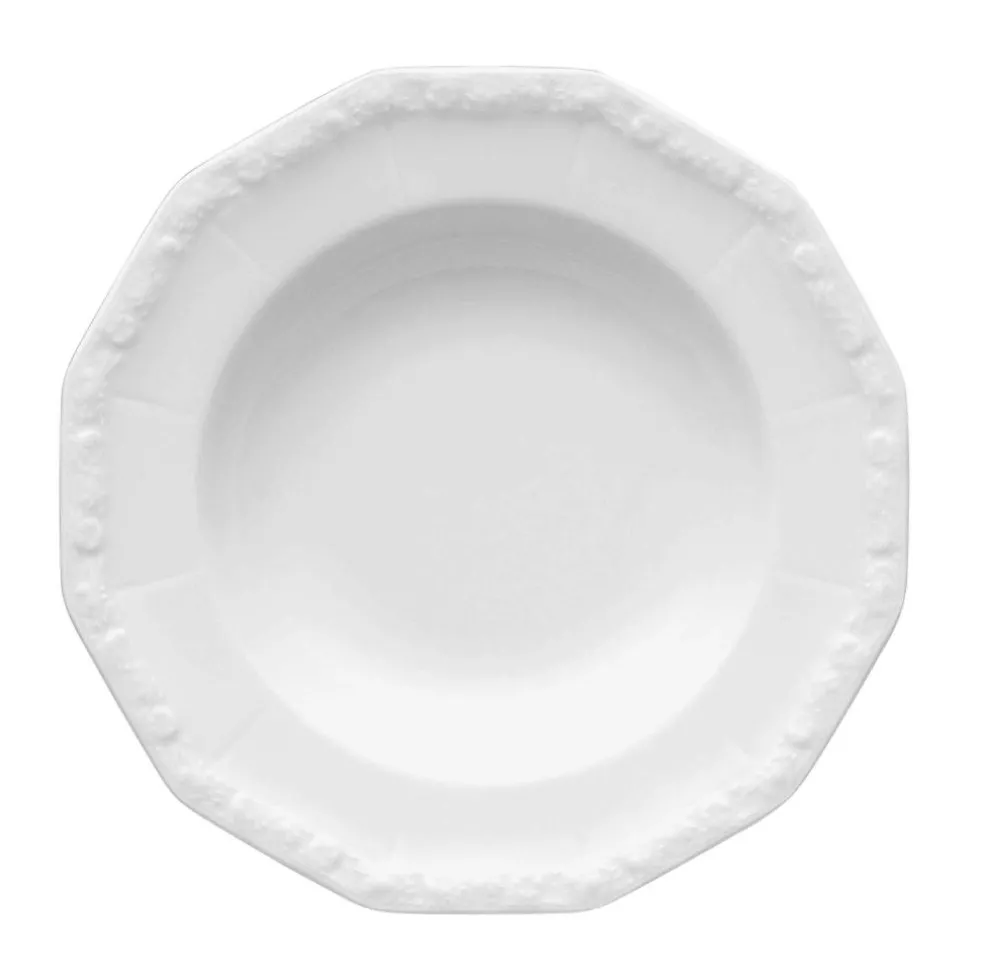Maria Plate Deep 21 cm, White