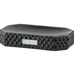 Marion Soap Dish, Black/Silver
