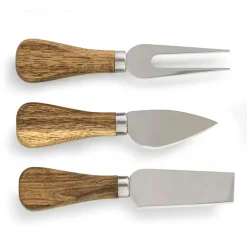 Markus Cheese Board With Cutlery 63x20x1,5 cm, Acacia Wood