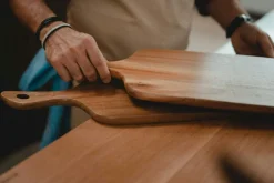 Markus Cheese Board With Cutlery 63x20x1,5 cm, Acacia Wood