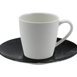 Marmory Coffee Cup With Saucer