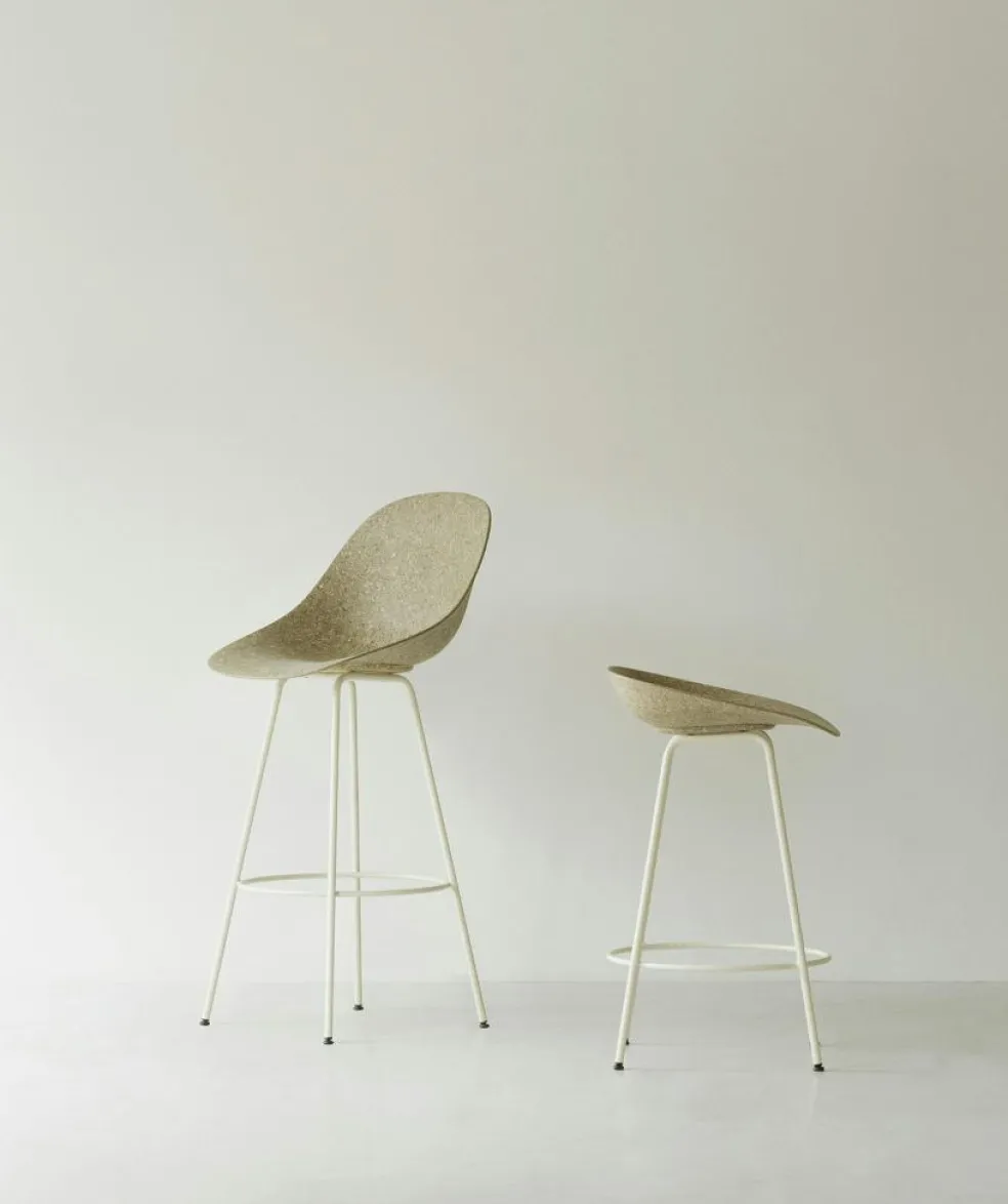 Mat Barstool 65 cm, Seaweed / Cream