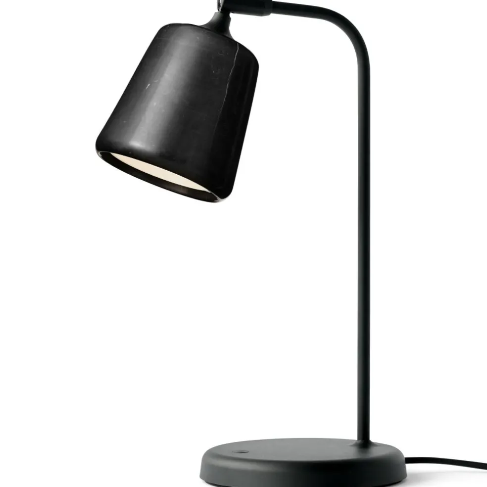 Material Table Lamp, Black Marble