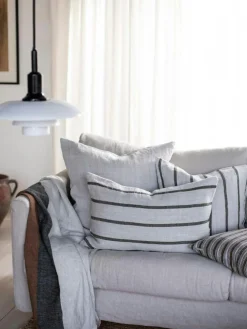 Melvin Cushion Cover 50x50 cm, Beige Stripe