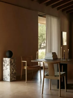 Merkur Armchair, Black Oak / Black Leather