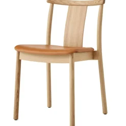 Merkur Dining Chair, Black Oak / Black Leather