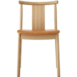 Merkur Dining Chair, Black Oak / Black Leather