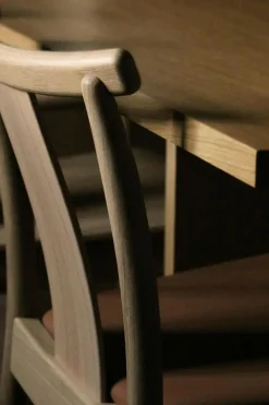 Merkur Dining Chair, Black Oak / Black Leather