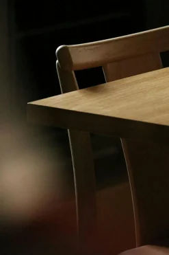 Merkur Dining Chair, Black Oak / Black Leather