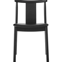 Merkur Dining Chair, Black Oak / Black Leather