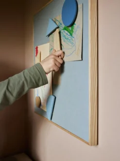 Message Board Magnetic 51,2x51,2 cm, Blue